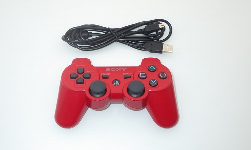 PS3用コントローラー DUALSHOCK3 / (ディープ・レッド)　USBセット
