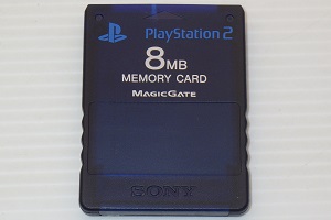 プレイステーション２用　メモリーカード　ミッドナイト・ブルー